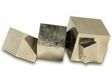 Shiny, Natural Pyrite Cube Cluster - Navajun, Spain #304069-1